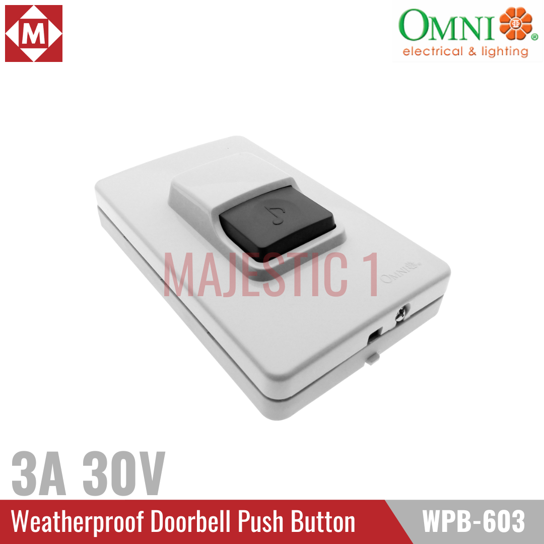 Omni Weatherproof Doorbell Push Button WPB603 Lazada PH