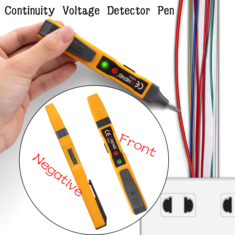Continuity Voltage Detector Pen Noncontact Inductive AC/DC Voltage