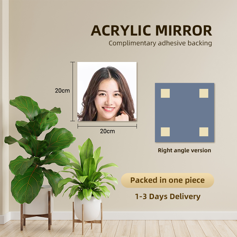 Self Adhesive Acrylic Mirror with Frameless Small Mirror Thick Mirror
