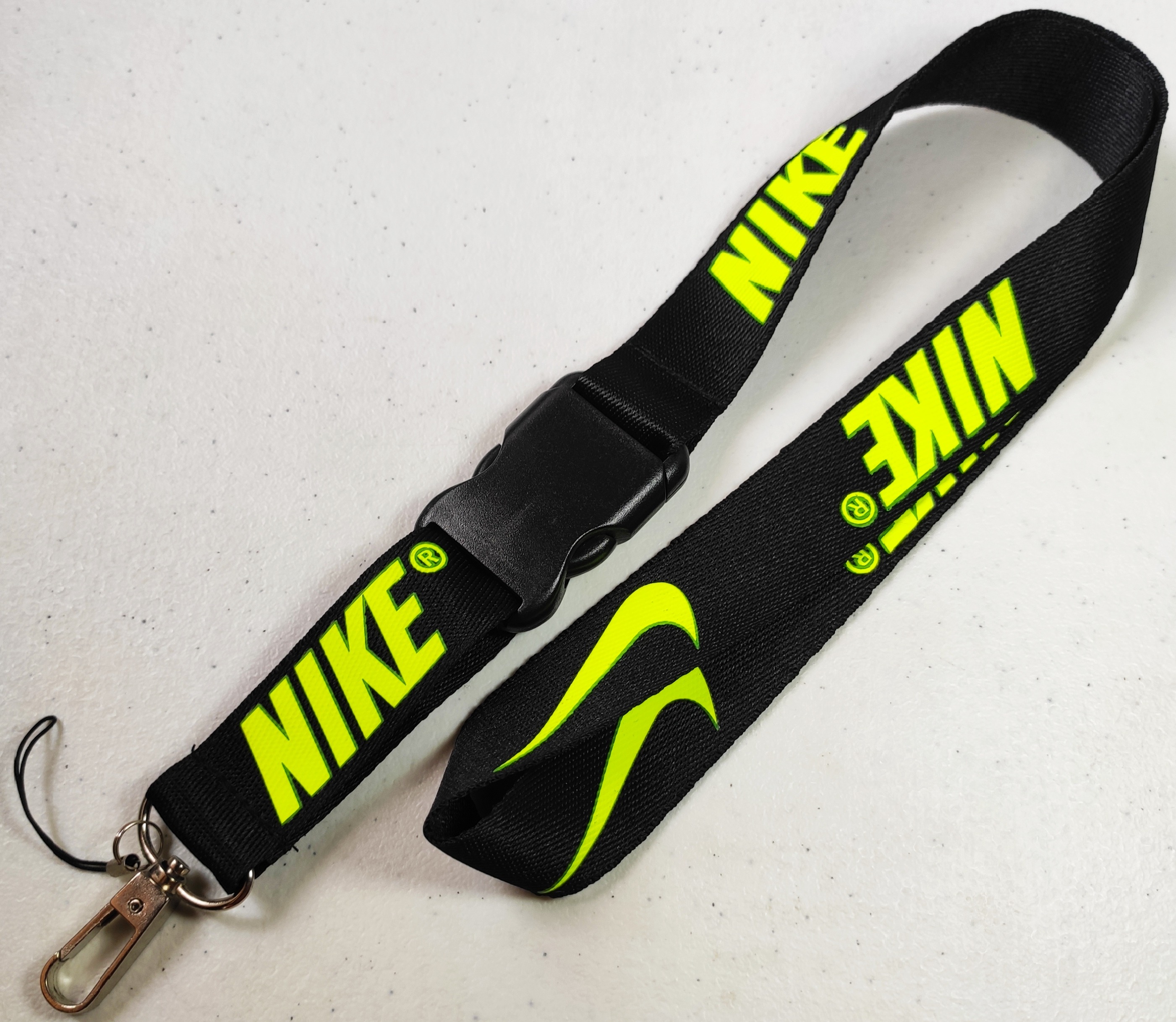 neon green nike lanyard