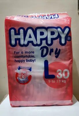 Happy Dry Tape Diaper Large (30 pcs/pack)