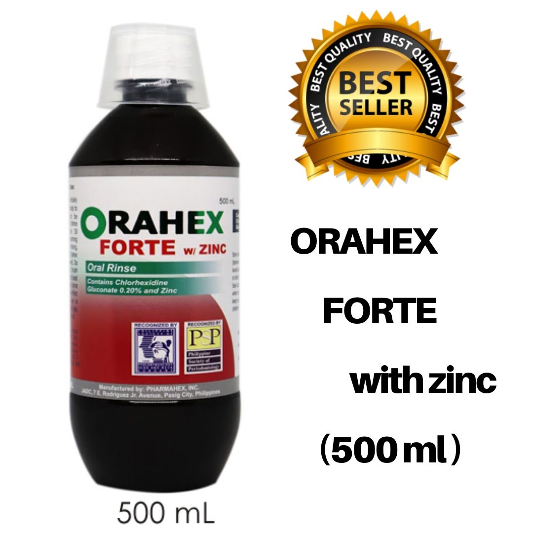 Orahex mouthrinse forte with zinc( 500ml) : Antimicrobial, Disinfectant ...