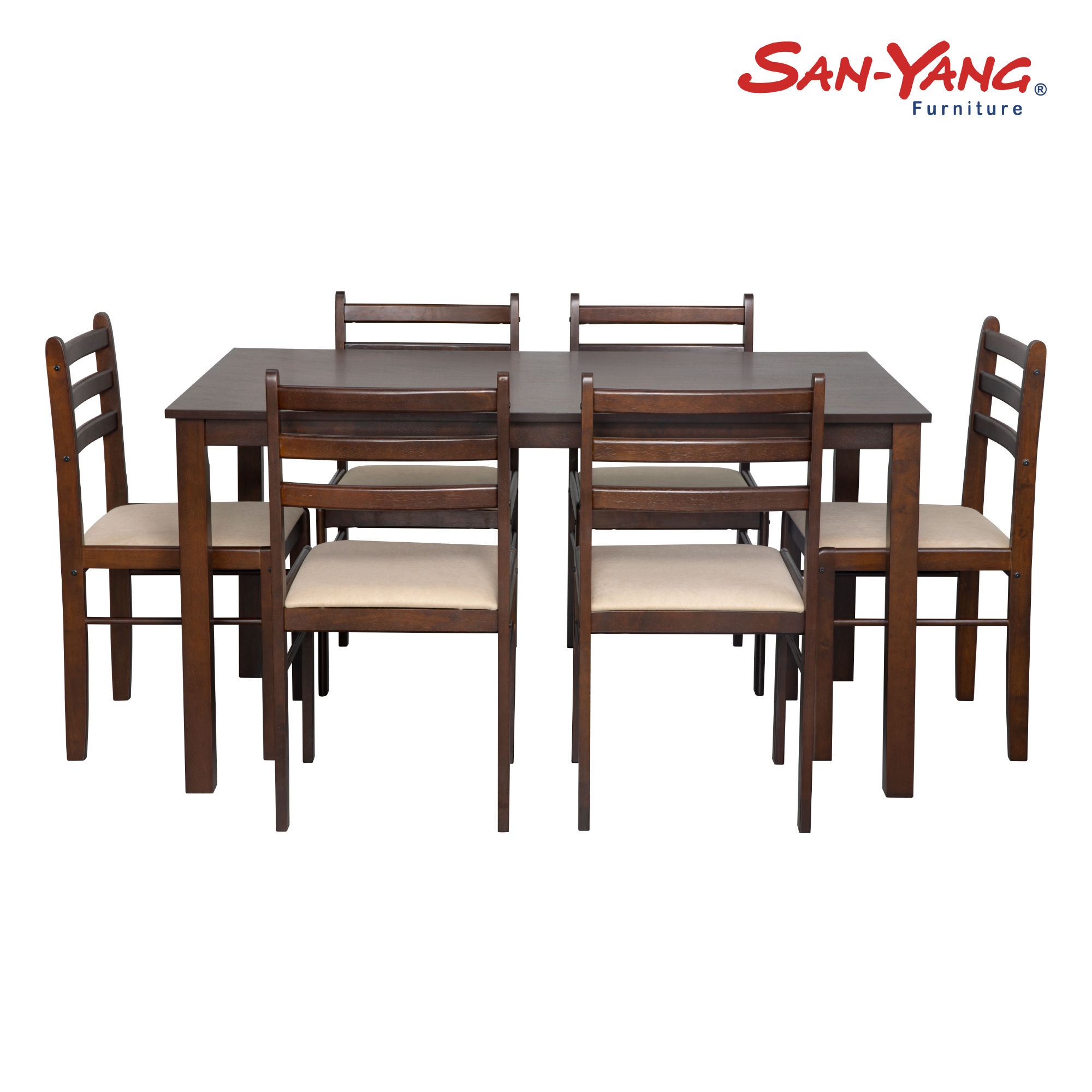 San Yang Chair Table Set Dining Set 304026 (6 Seater)