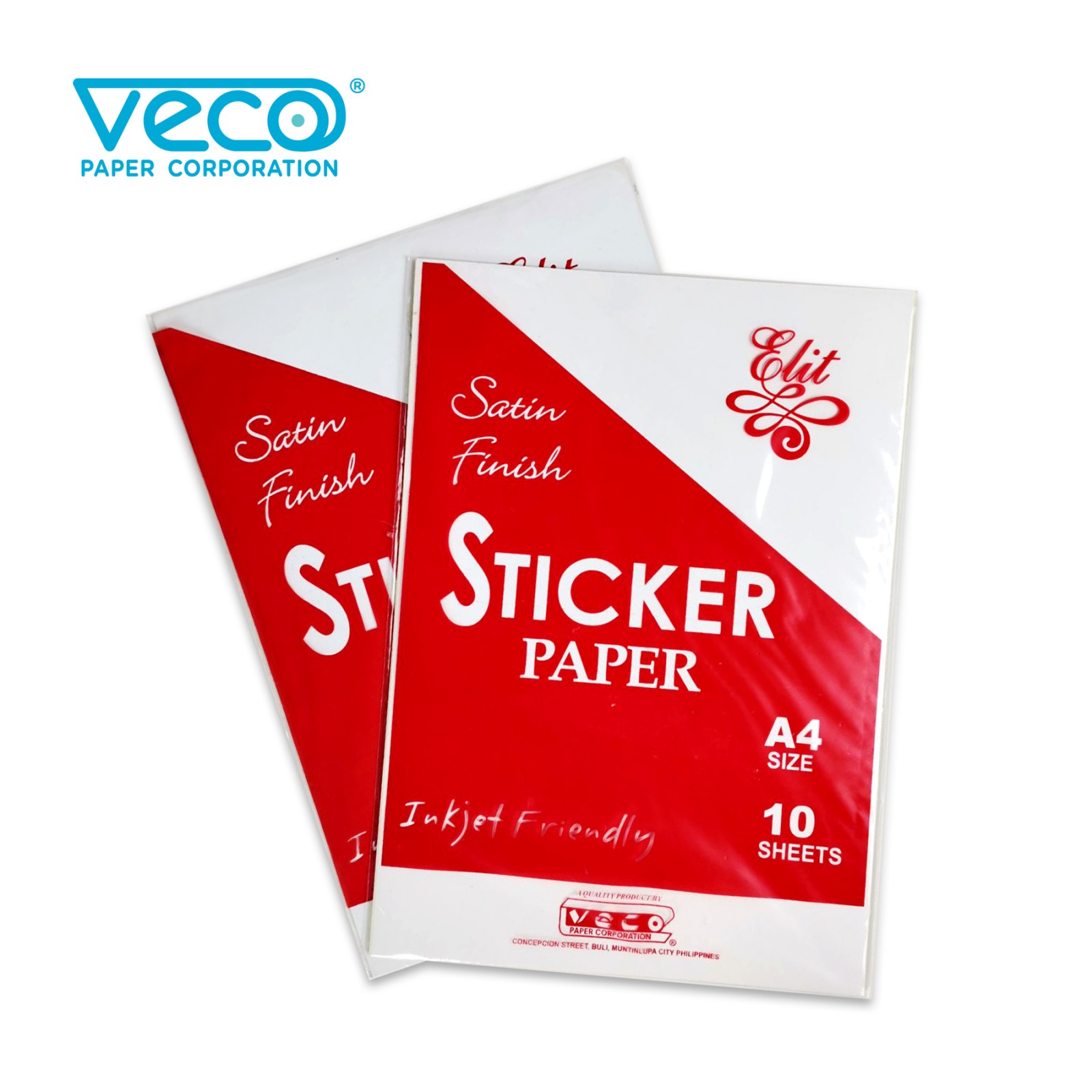 Veco Sticker Paper A4 10's (2 sets) Lazada PH
