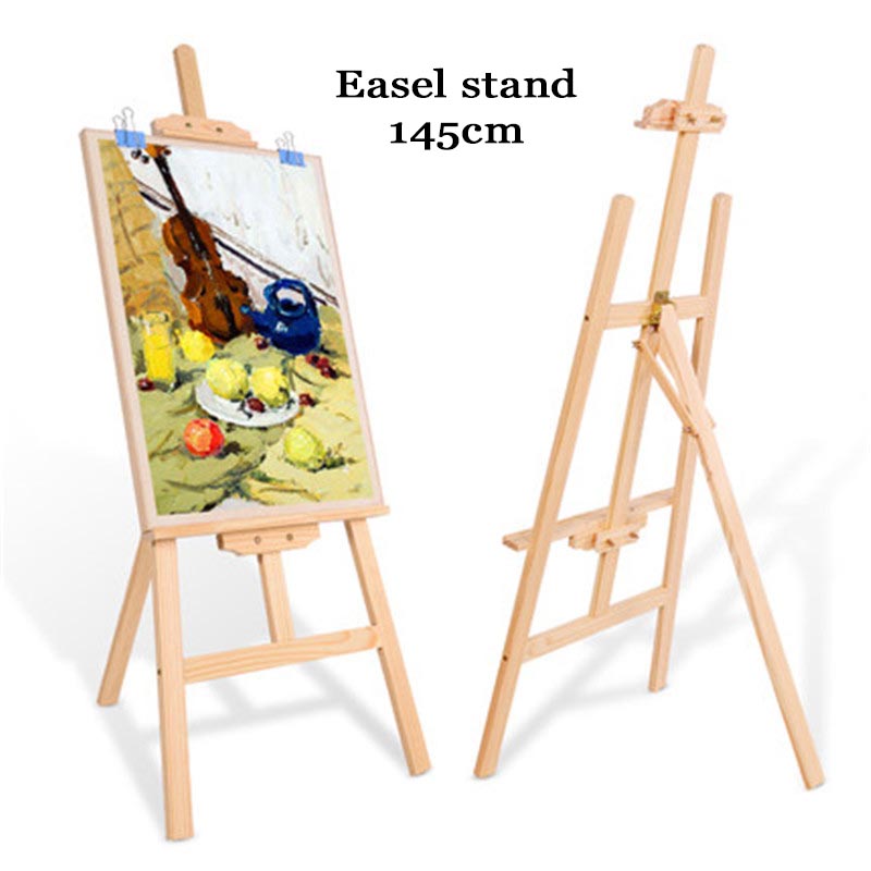 Wooden Easel Stand floor-standing painting poster stand Size 145cm ...