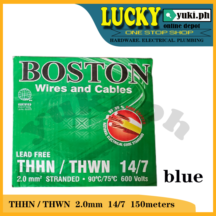ORIGINAL BOSTON THHN/THWN 14/7 ELECTRICAL STRANDED WIRE (Per Box ...