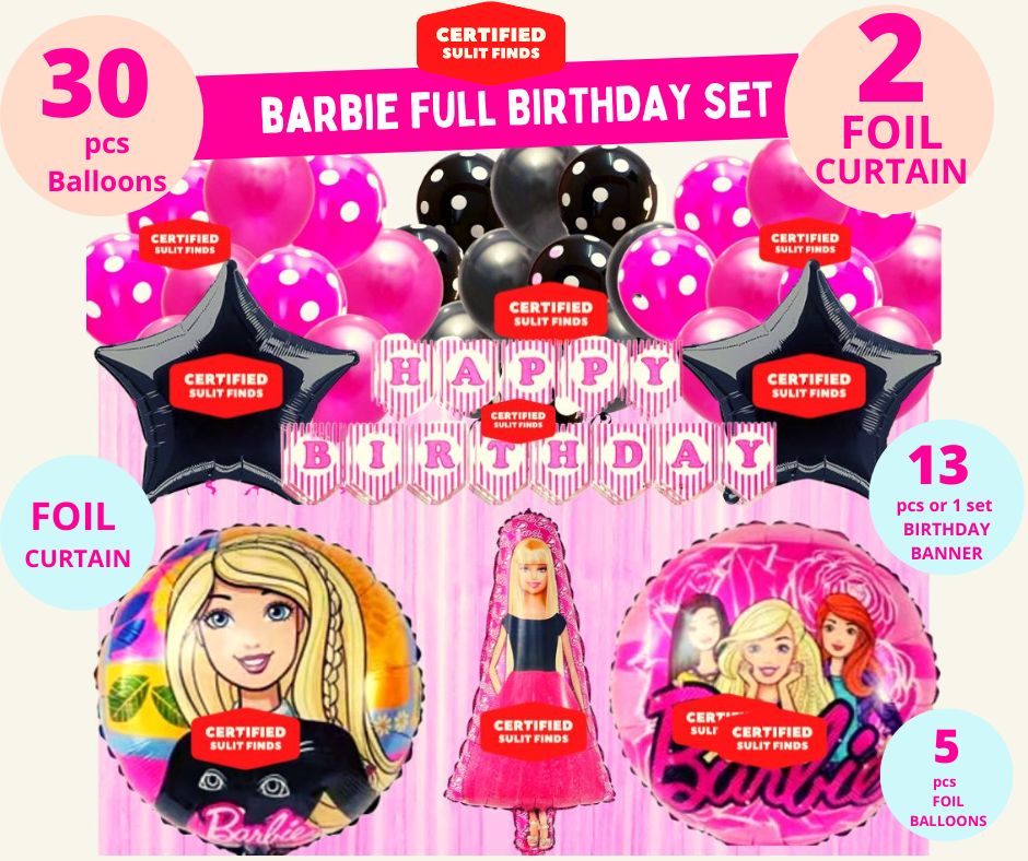 Barbie birthday online set