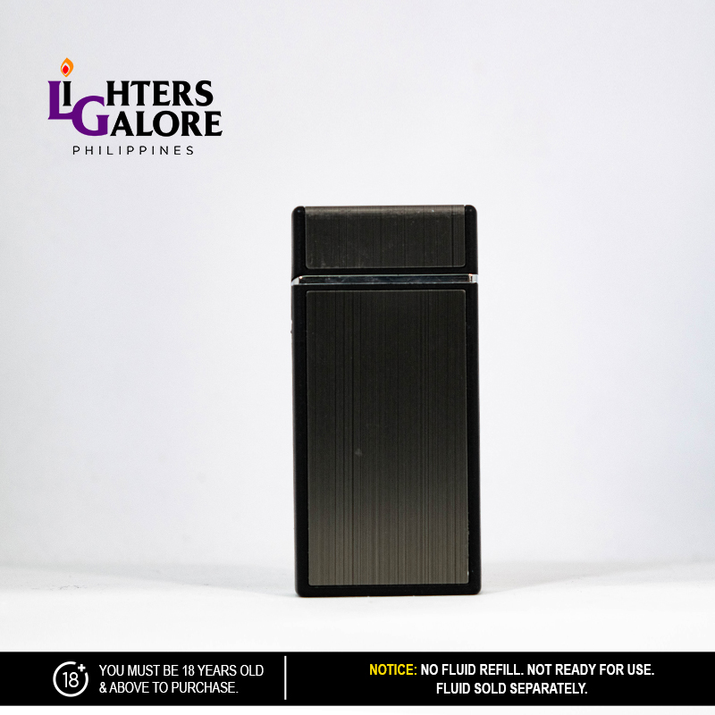 Lighters Galore DOUBLE TORCH 42 (RECTANGULAR W/ CHROME TRIM, DARK