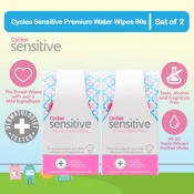 Cycles Sensitive Baby Premium Water Wipes 80s