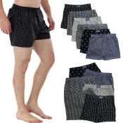 JFORLESS Men's Cotton Boxer Shorts - Comfortable Underwear Briefs