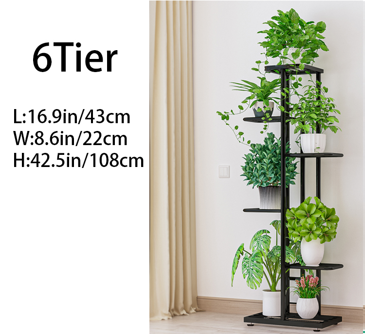 LOOGU (COD) 4/5/6/8 Tiers Metal Plant Stand Rack Plant Stand Flower Pot