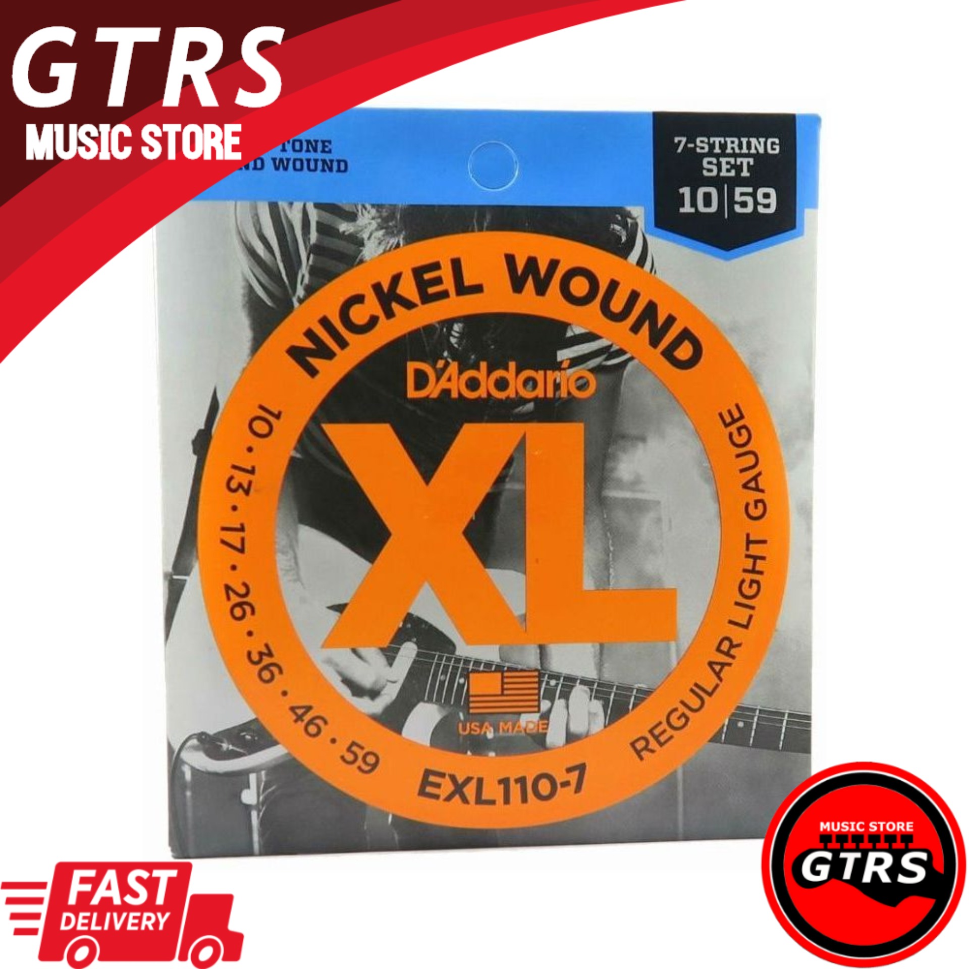 7 String Electric Guitar String Sets - D Addario 7 String Electric Guitar String Exl110 7 Lazada Ph
