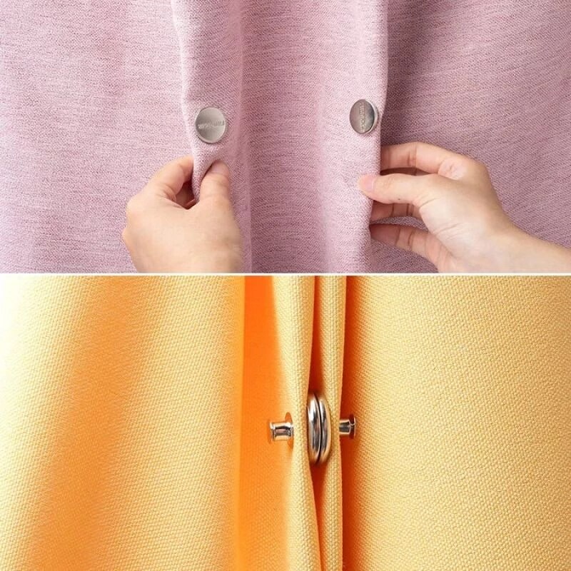 8 Pairs Curtain Magnets Closure with Tack Curtain Weights Magnets Button  Curtain Magnetic Holdback Button to Prevent Light from Leaking & Curtains  from Being Blown Around 