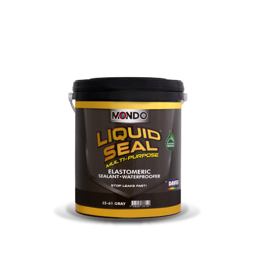 Davies Liquid Seal GRAY Color LITER Elastomeric Sealant & Waterproofer