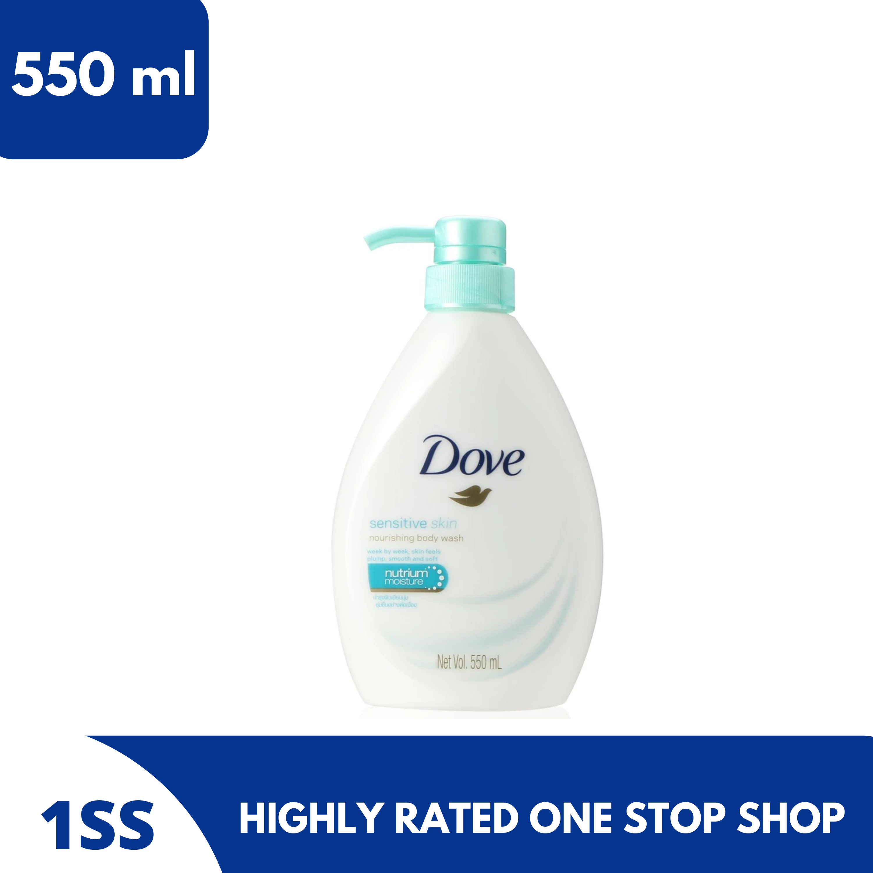 Dove Sensitive Skin Body Wash, 550ml Lazada PH