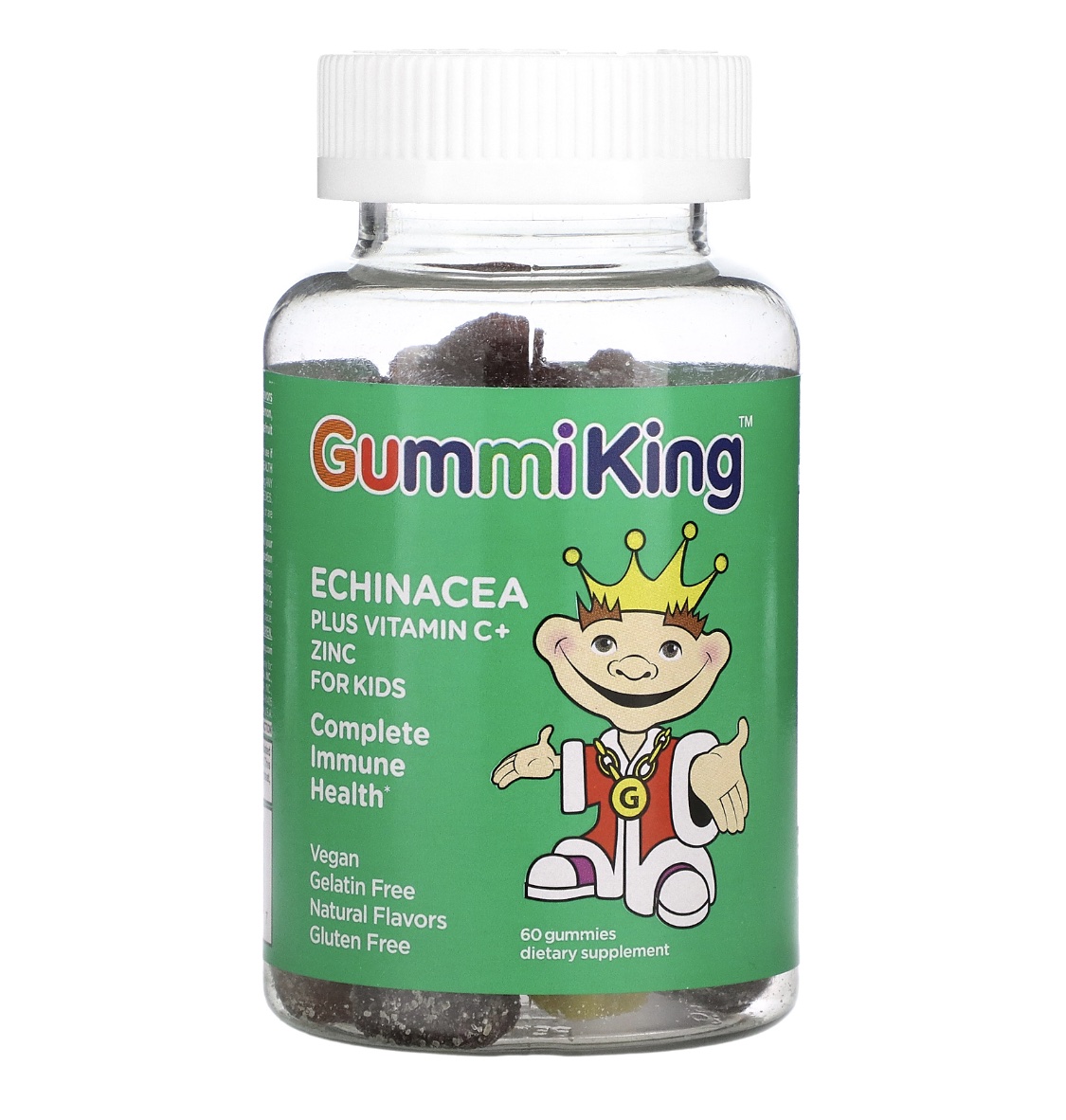 GummiKing, Echinacea Plus Vitamin C+ Zinc for Kids, Strawberry, Orange