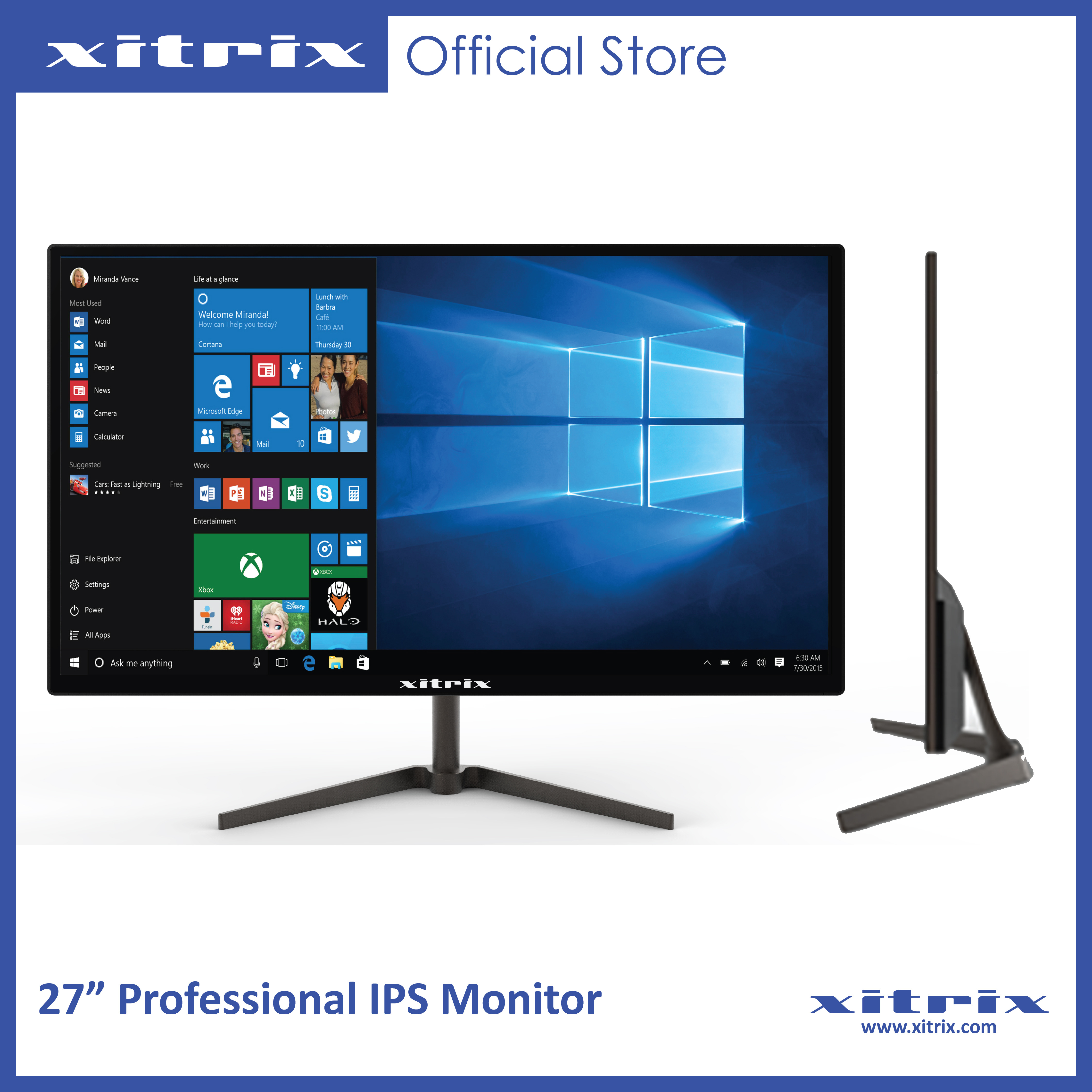 xitrix 27 inch professional ips qhd monitor