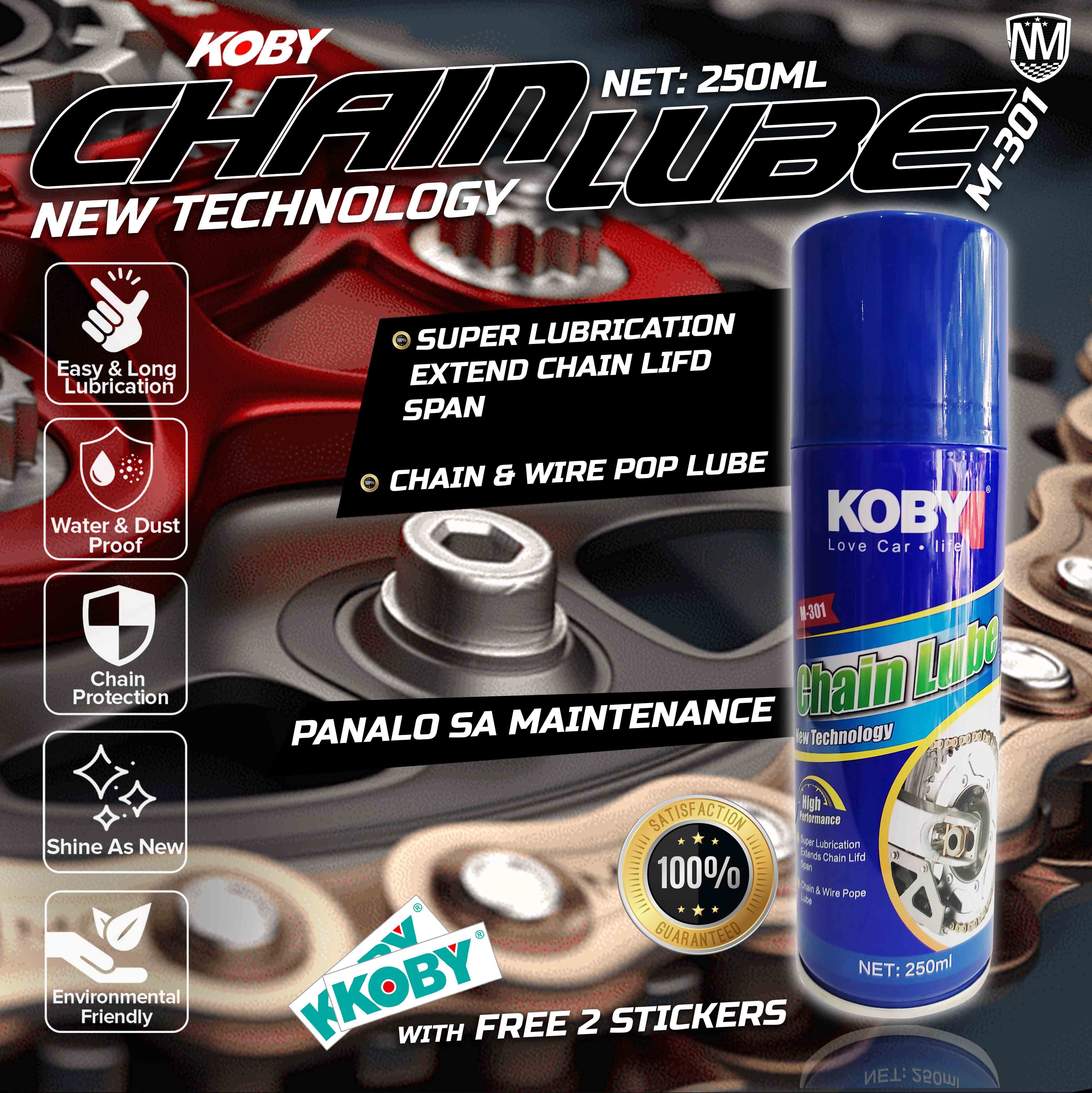 Koby Chain Lube Standard High Performance Lubricant for Motorcycle and