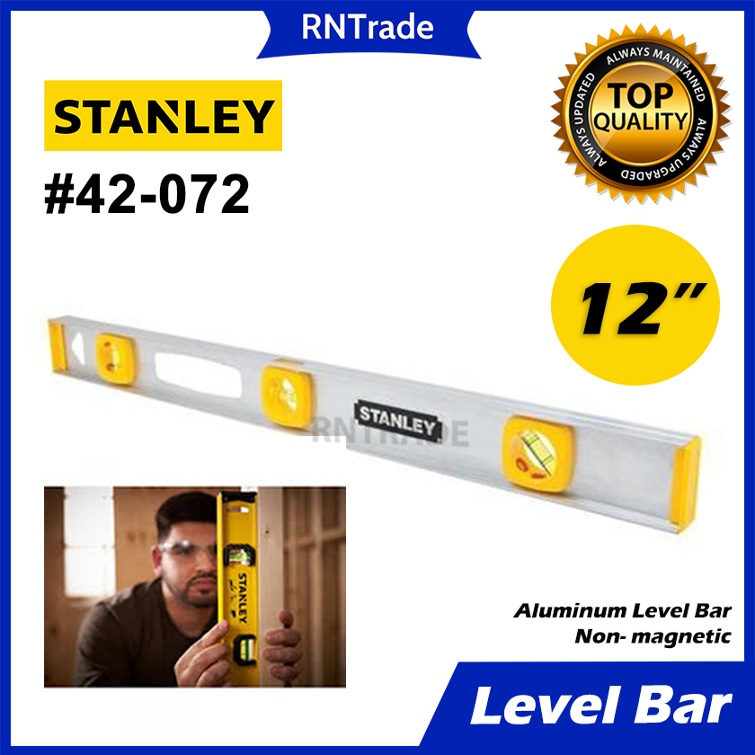 Stanley Level Bar Thrifty Aluminum IBeam Level 12 inches 42072, Non