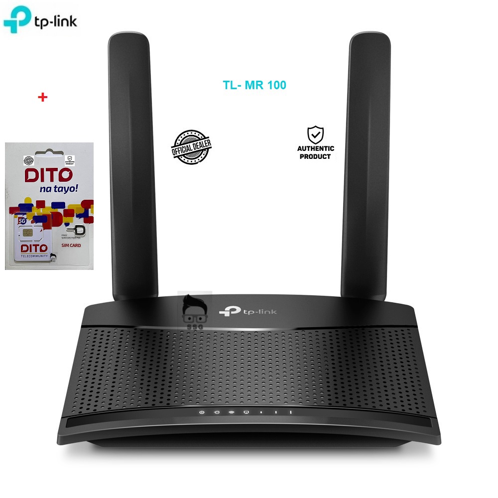 Tp Link TL-MR100 4g LTE Sim Card Wi-Fi Router 300mbps with Local ...