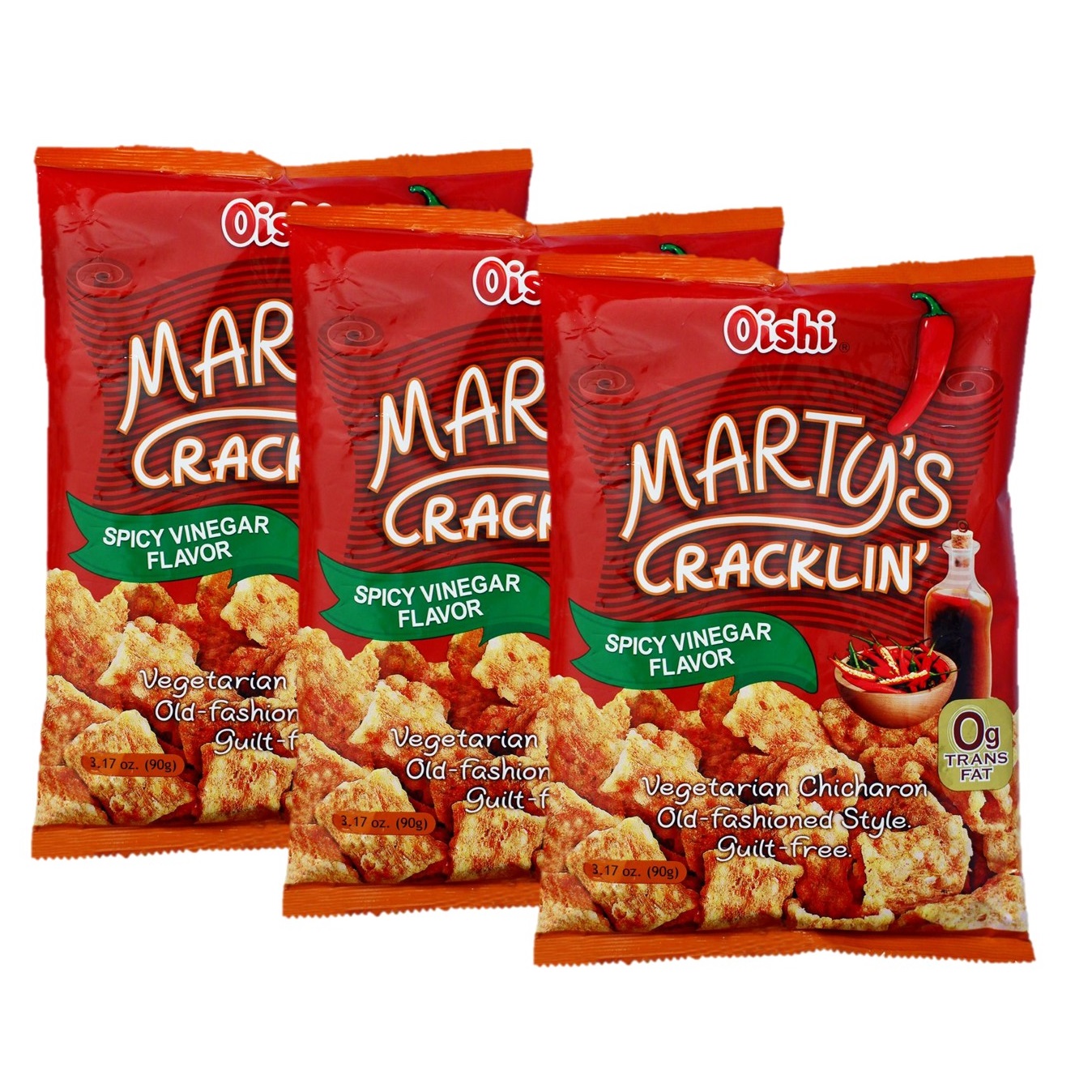 Oishi Martys Cracklin Spicy Flavor 90g x 3 | Lazada PH