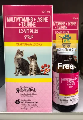 LC VIT PLUS (FOR CAT) Multivitamins+Lysine+Taurine 120ml Get additional 15ml FREE!!!!