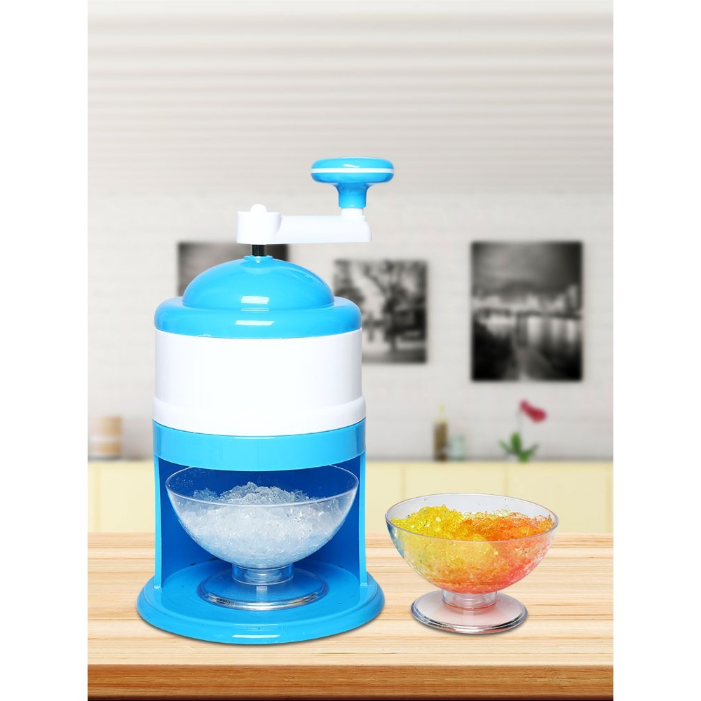 ICE CRUSHER MACHINE | Portable Mini Manual Ice Crusher (Blue/White ...