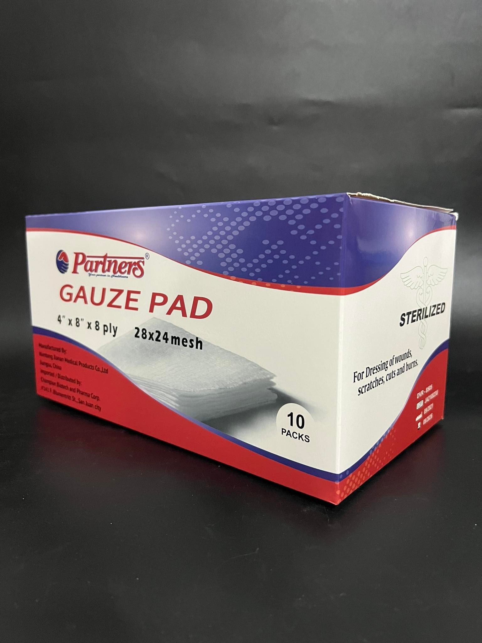 GAUZE PAD 4x8 STERILE (PARTNERS) Lazada PH