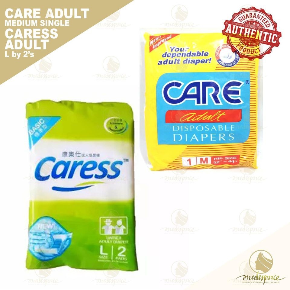 Care / Caress Adult Diaper Medium Single Large by 2s Lazada PH