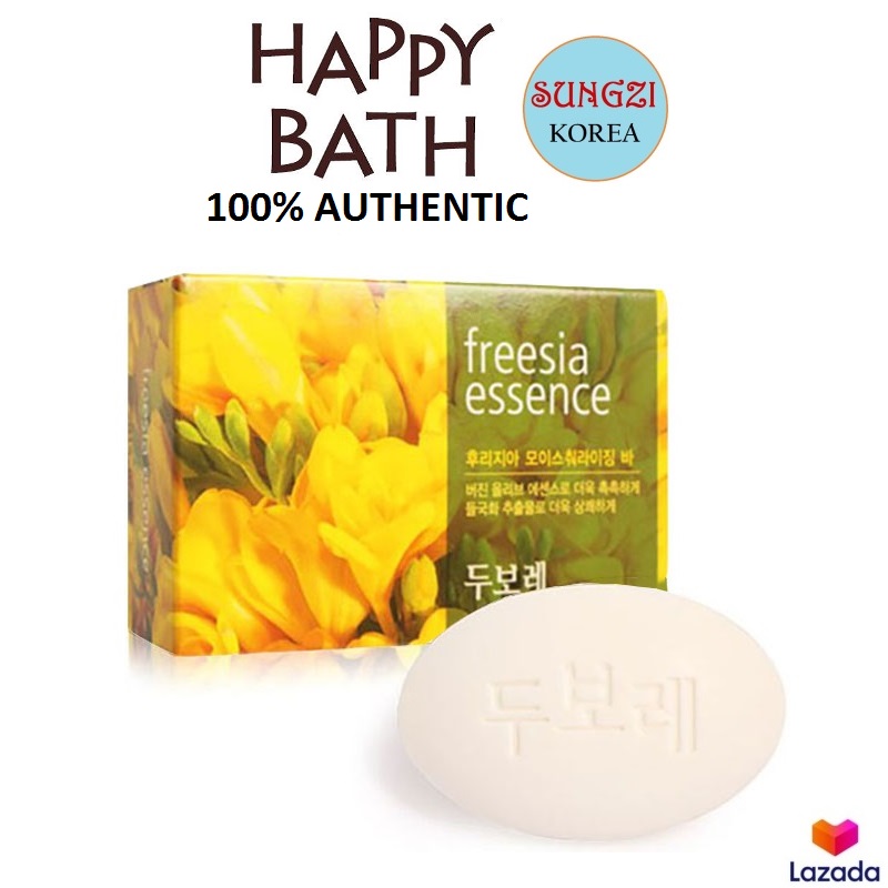 HAPPY BATH Freesia Essence Bath Soap 100g Korean Cosmetics Lazada PH