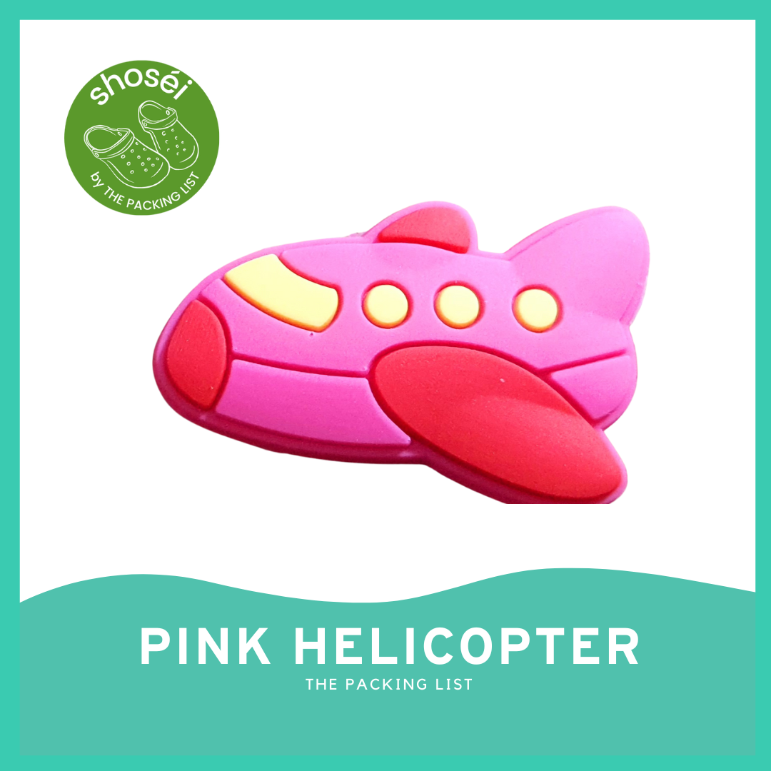 Airplane helicopter crocs jibbits jet jibbits shoe accessory charms pin