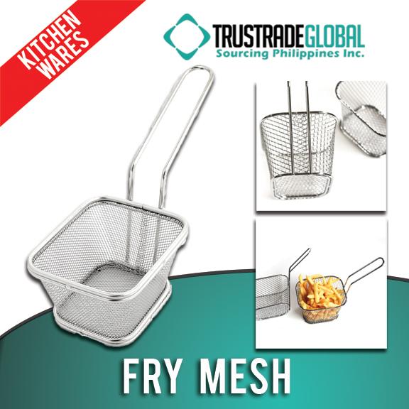 Fry Mesh Square Round Wide Fries Mesh Fryer Basket French Fries Deep