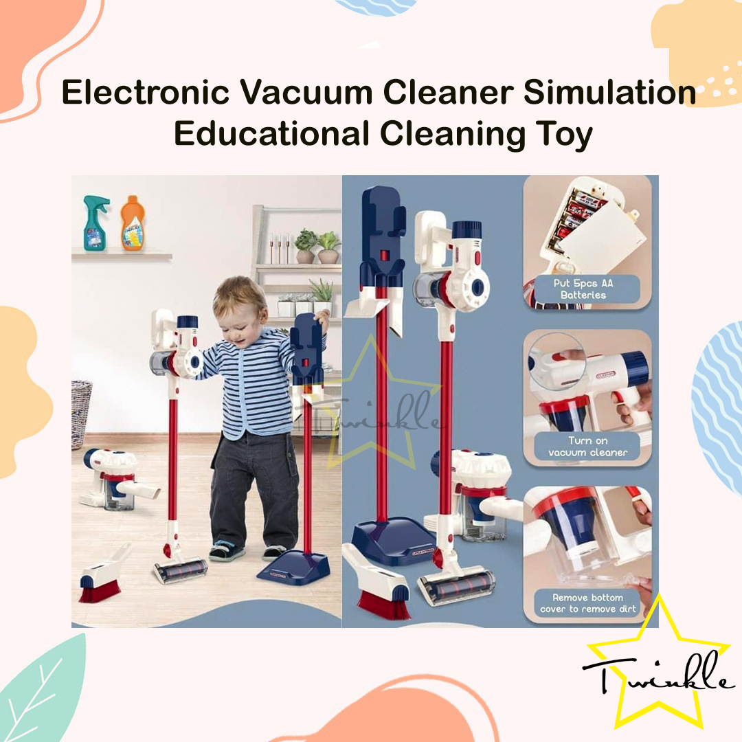 TwinklePH Electronic Vacuum Cleaner Simulation Educational Cleaning Toy ...