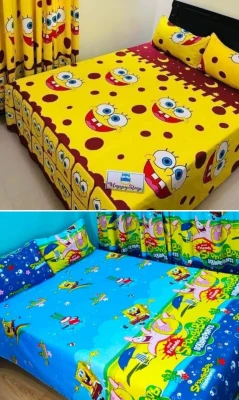 Spongebob design Bedsheet