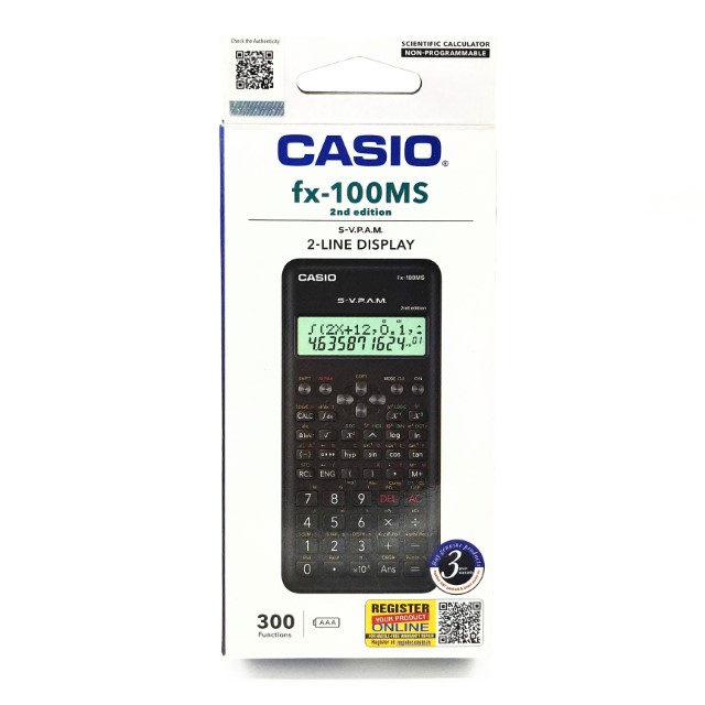 Casio FX-100MS 2nd Gen Non-Programmable Scientific Calculator at