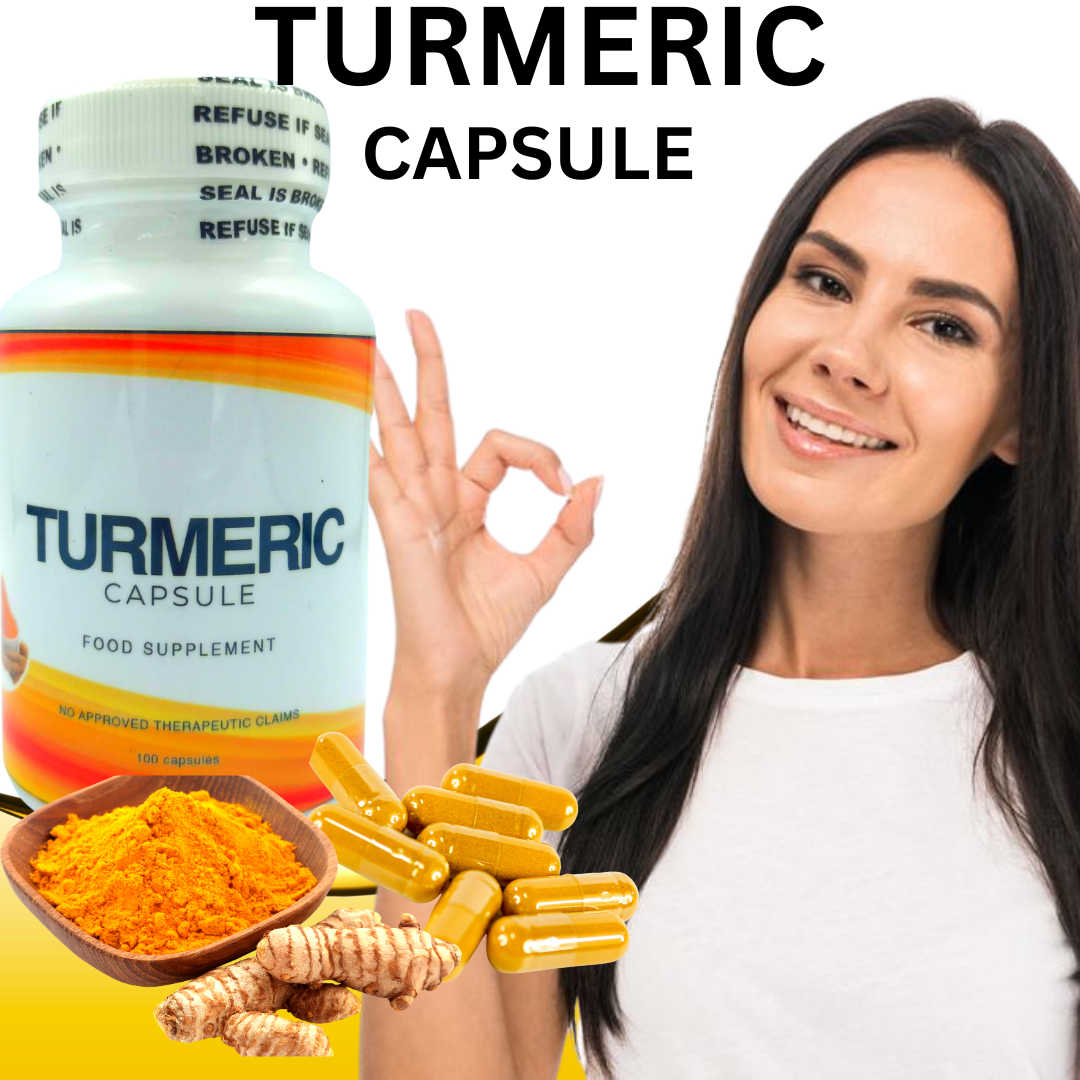 Turmeric Capsule 100 Pure Turmeric Food Supplement 100 Capsule