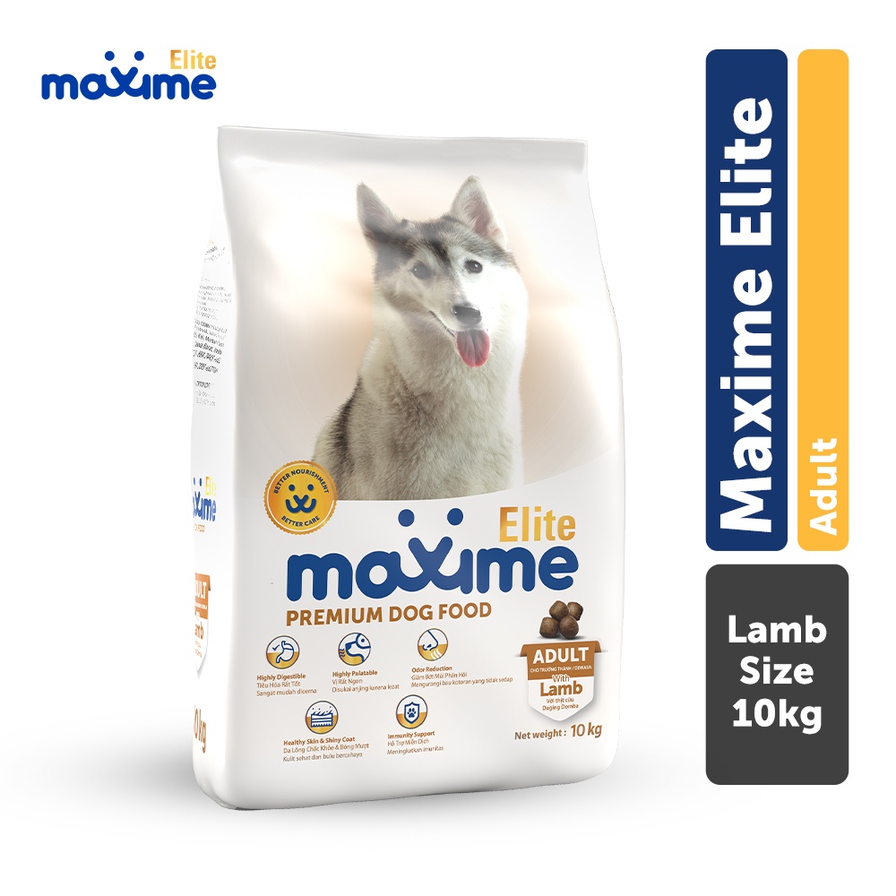 Maxime Elite Adult Lamb Dry Dog Food 10kg Lazada PH