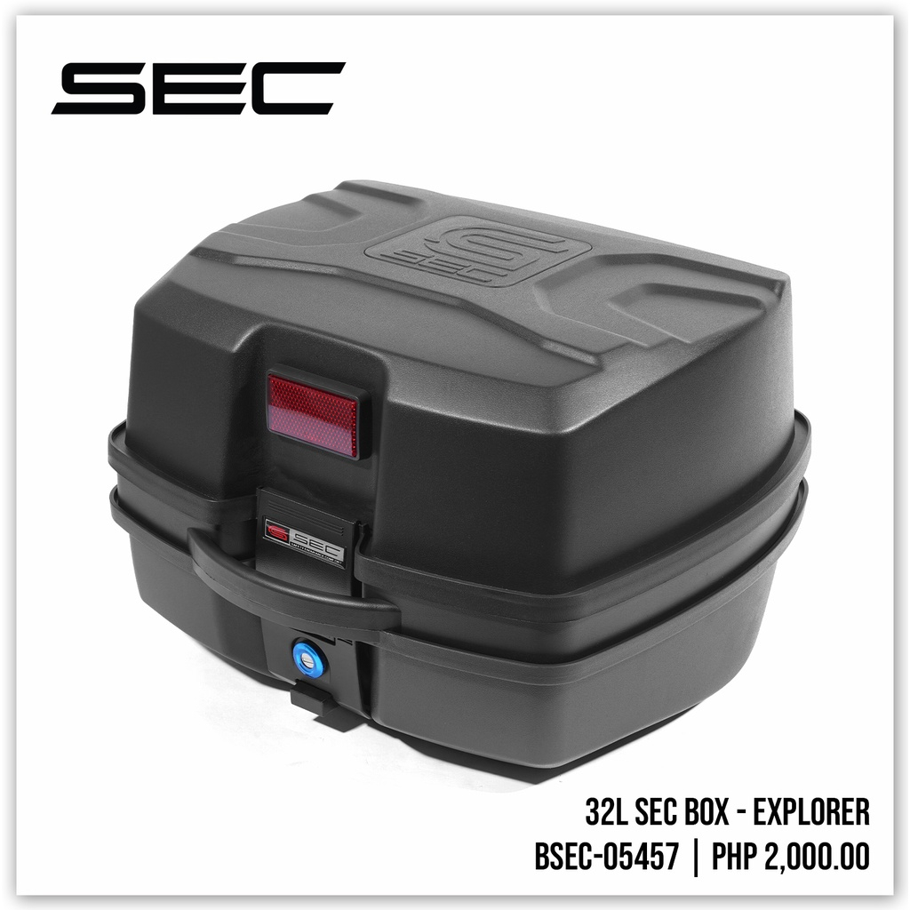 BSEC 05457 32L Sec Box Explorer MOTORCYCLE TOP BOX Lazada PH