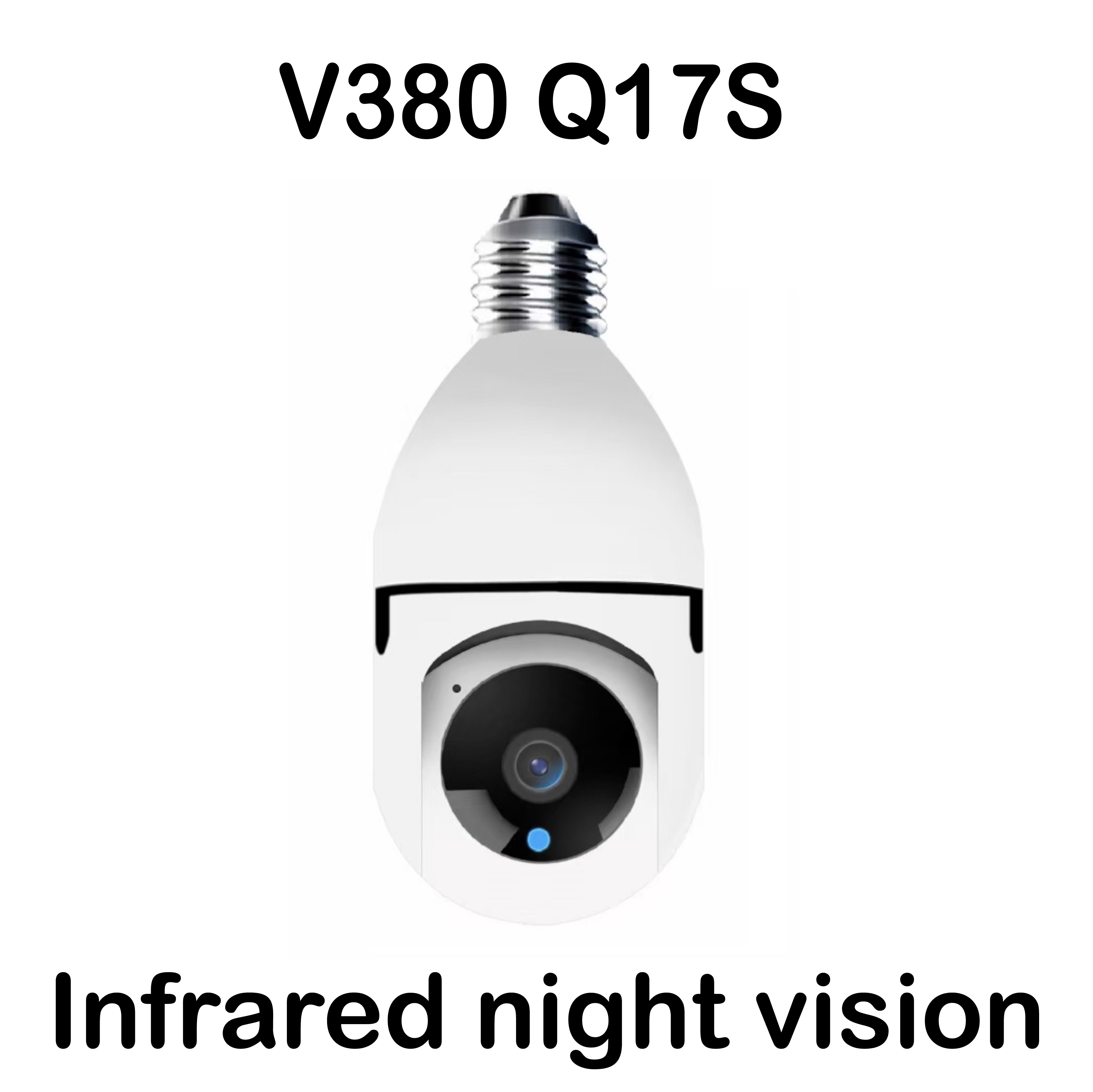 V380 Q17S LED Light Bulb Camera 360 Degree Panorama CCTV Camera Wifi