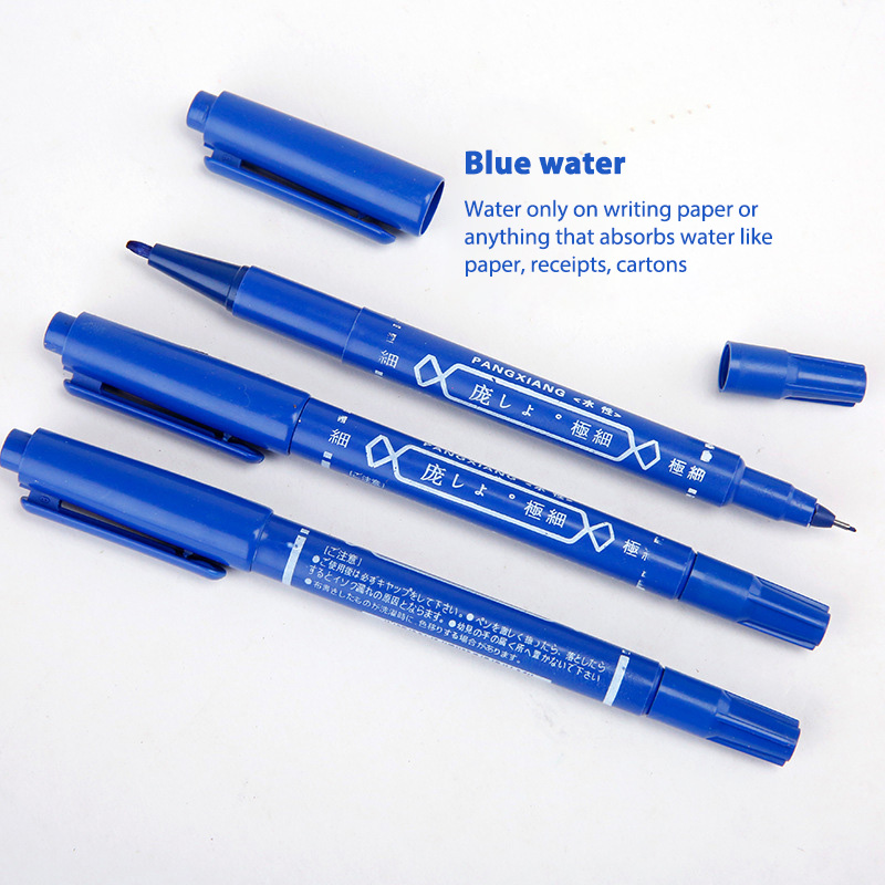 Children's Hook Line Pen Small Doubleheaded Waterbased Oil Marker Pen
