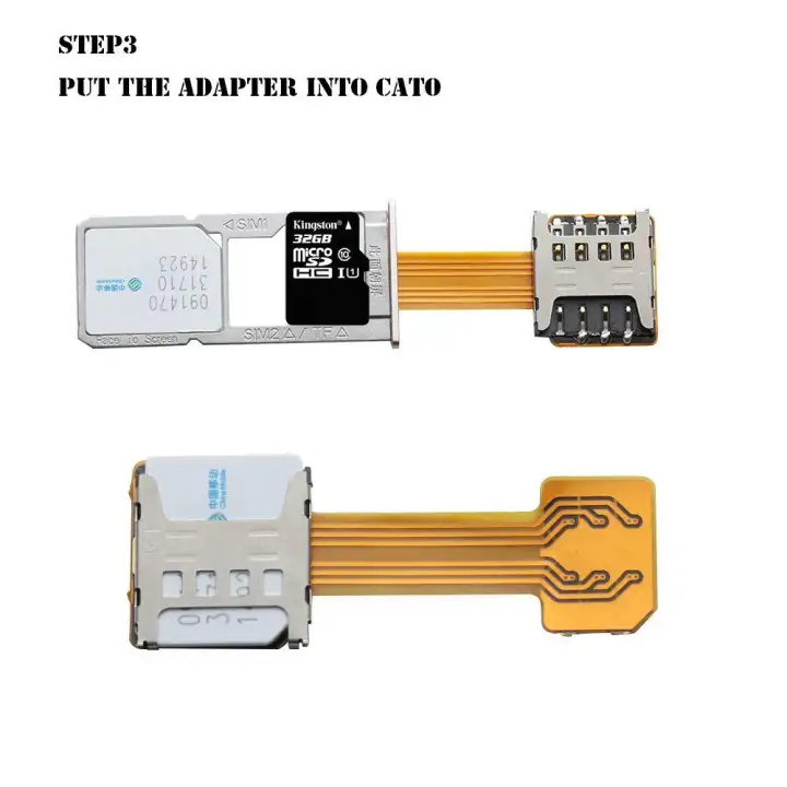 1 Practical Diy Geek Tf Dual Sim Card Adapter Hybrid Sim Slot