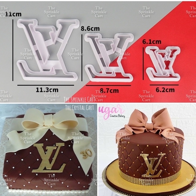 LV FONDANT CAKE DECORATING CUTTER OR STAMP