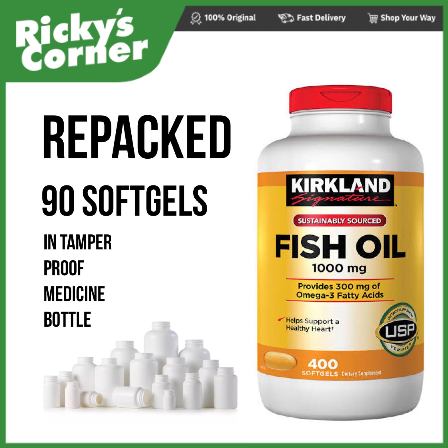 kirkland fish oil 1000 mg 90 softgels expiry december 2023 Lazada PH
