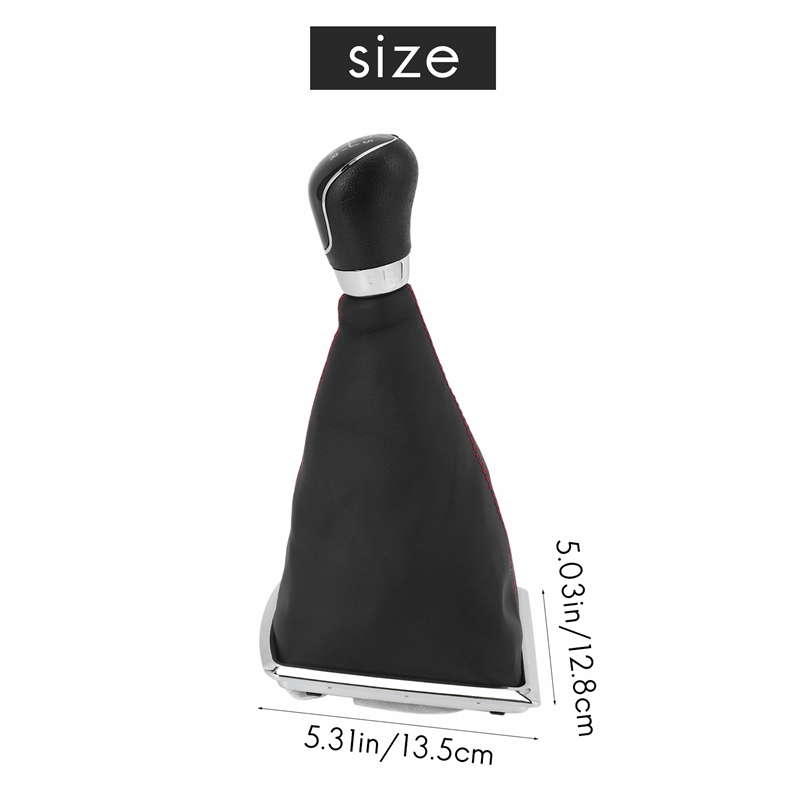 5 Speed Gear Stick Shift Knob & Dust Boot Cover for Ford Focus MK2 2005-2012