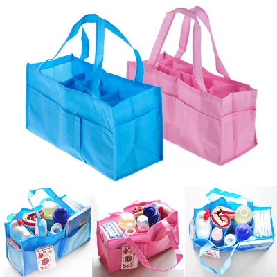 Portable Mommy Bag Bottle Storage Multifunctional Separate Bag Nappy Maternity Handbag Baby Tote Diaper Organizer
