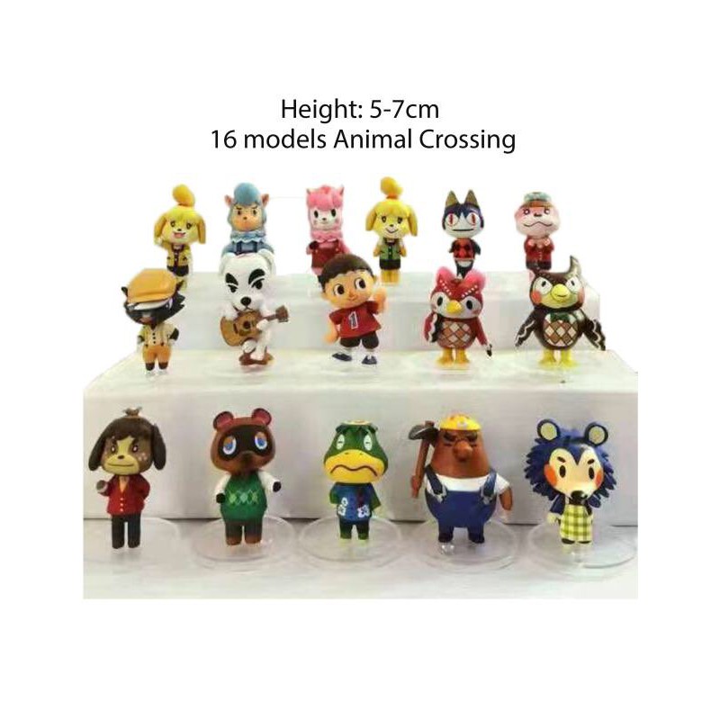 0M816Pcs/set Animal Crossing Figures Toy Set KK Slider Isabelle Birthday  Cake Topper | Lazada PH