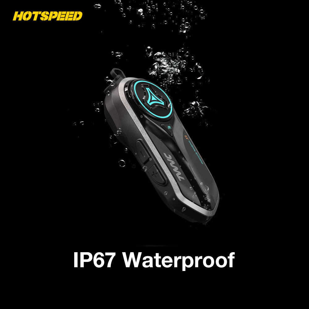 HOTSPEED Helmet Bluetooth Headset Motor Intercom Waterproof