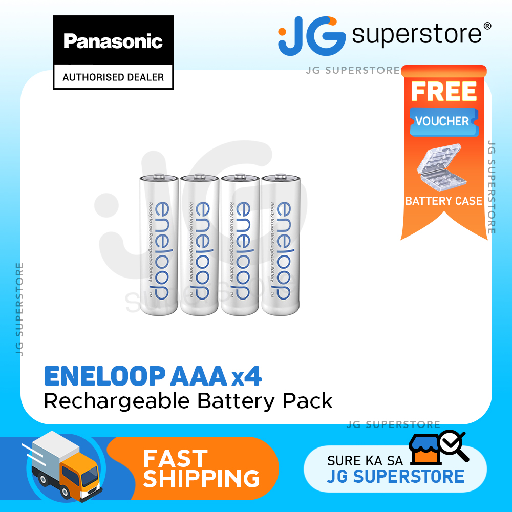 Newest version Panasonic Eneloop 4th generation 32 Pack AA NiMH Pre-Charged  Rechargeable Batteries -PLUS BATTERY HOLDER- Rechargeable 2100 times 