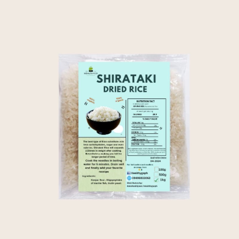 Shirataki dried / Dry Rice 1kg Lazada PH