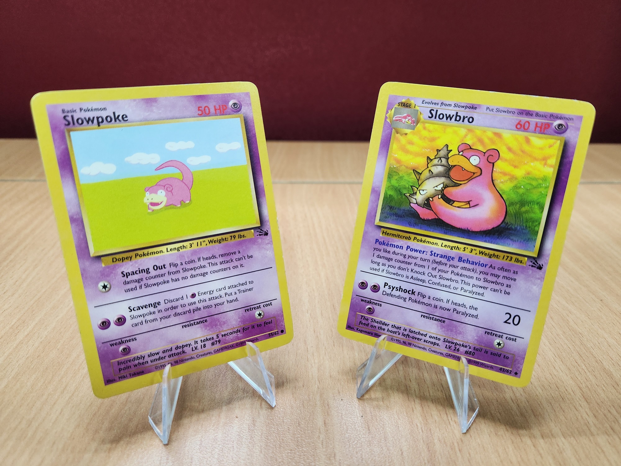 1999 slowpoke pokemon card value GPC 10 Slowpoke #55 1999 Original Series Fossil Set main image 0